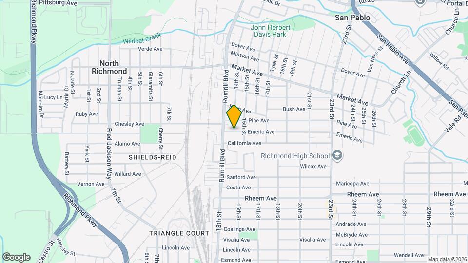 1332 Emeric Ave Map and Location Details