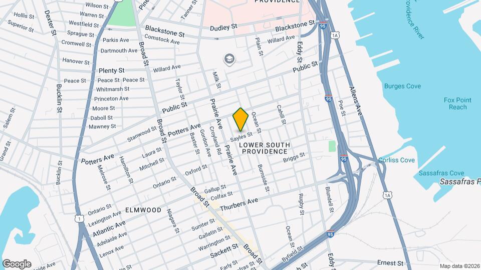 361 Sayles St Map and Location Details