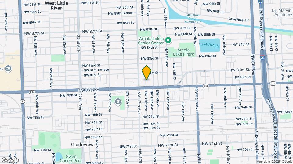 7927 NW 16th Ave Map and Location Details
