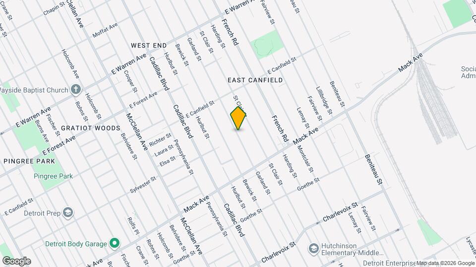 3875 Garland St Map and Location Details