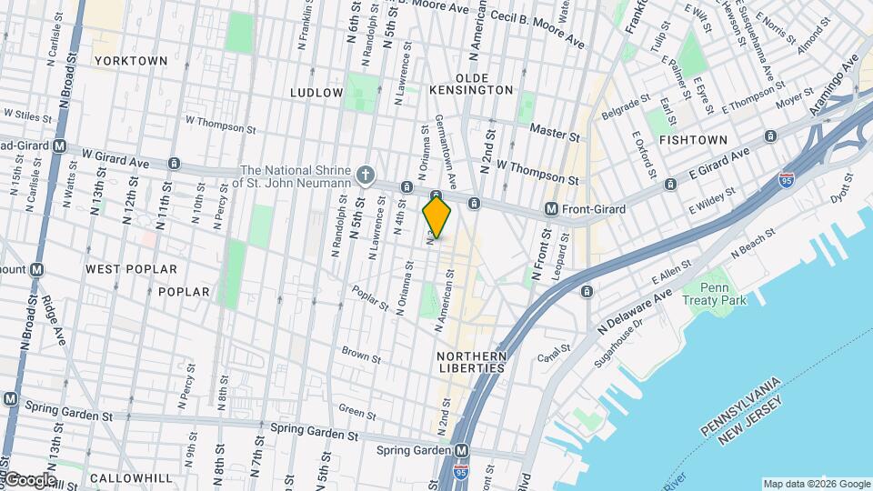 1116 N Bodine St Map and Location Details