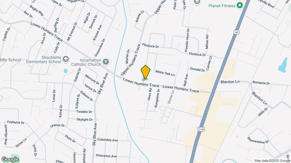2019 Lower Hunters Trace Map and Location Details