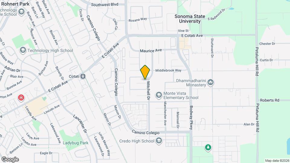 1388 Miramonte Pl Map and Location Details