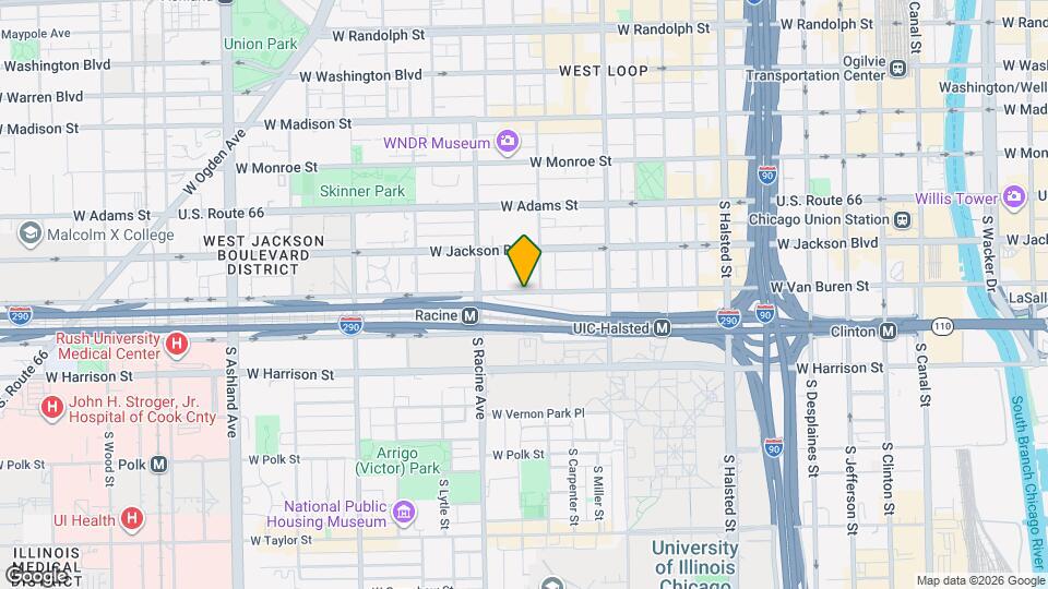 1115 W Van Buren St Map and Location Details