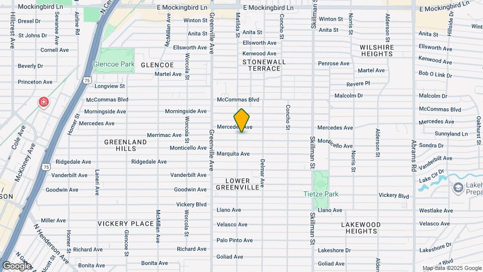 5807 Monticello Ave Map and Location Details