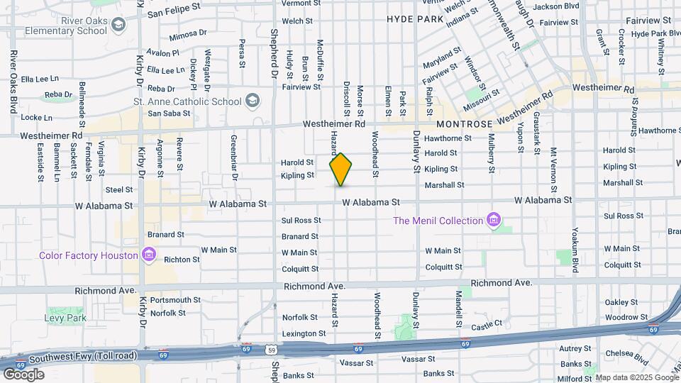 1849 Marshall St Map and Location Details