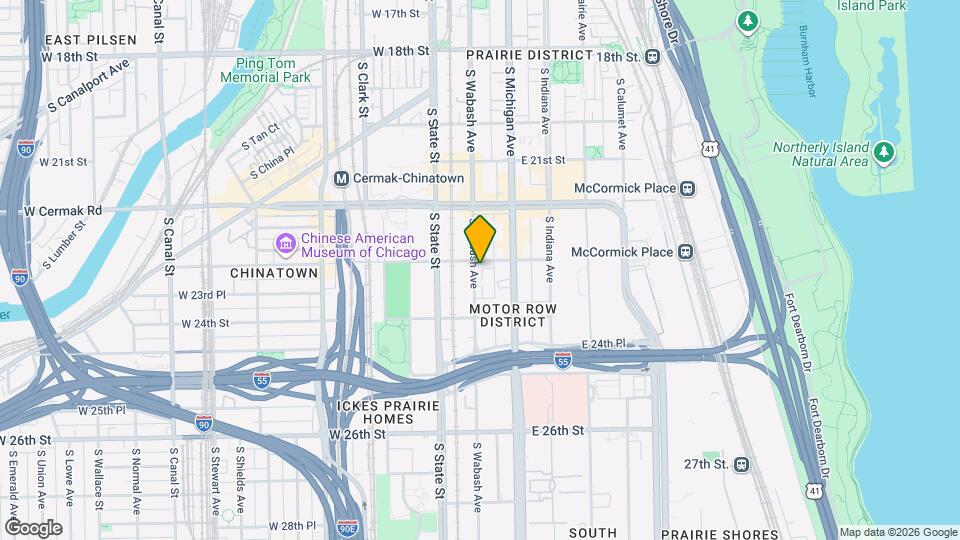 2305 S Wabash Ave Mapa y Detalles de la Ubicación