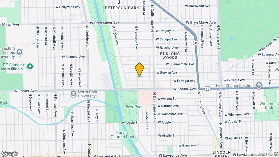 2854 W Farragut Ave Map and Location Details