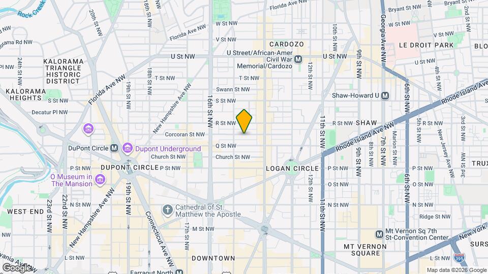 1442 Corcoran St NW Map and Location Details
