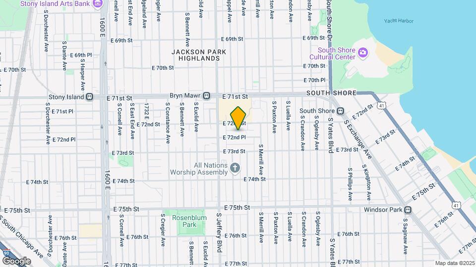 2046 E 72nd Pl Map and Location Details