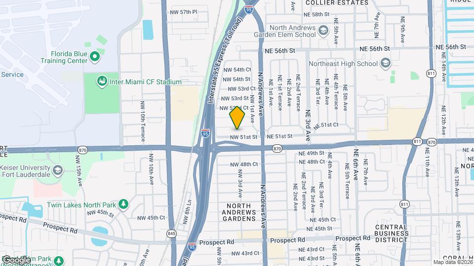 301 NW 51st St Map and Location Details