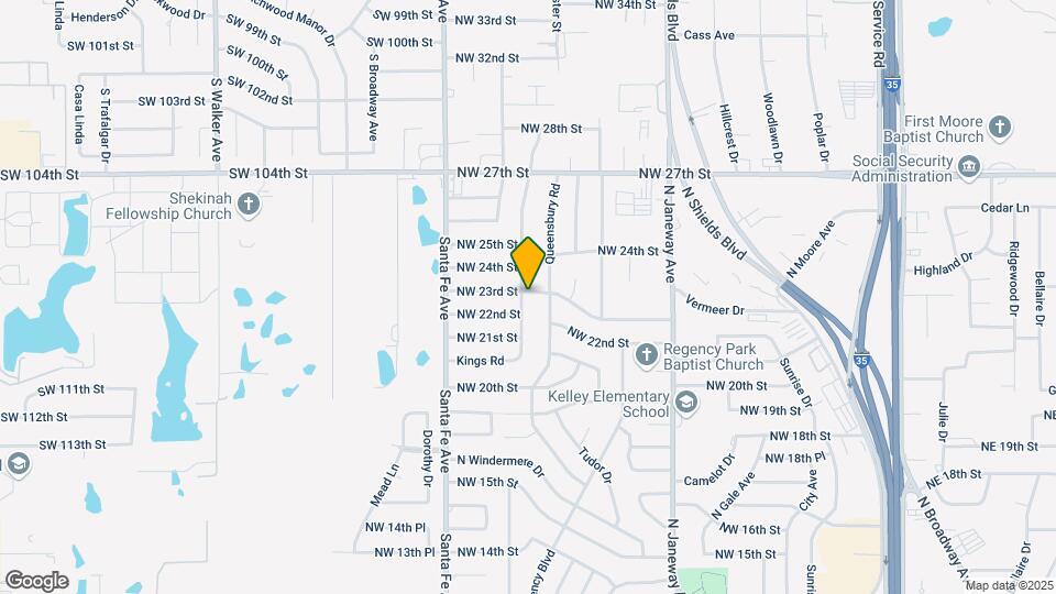 1002 NW 23rd St Map and Location Details