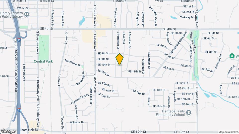1105 S Avery Dr Map and Location Details