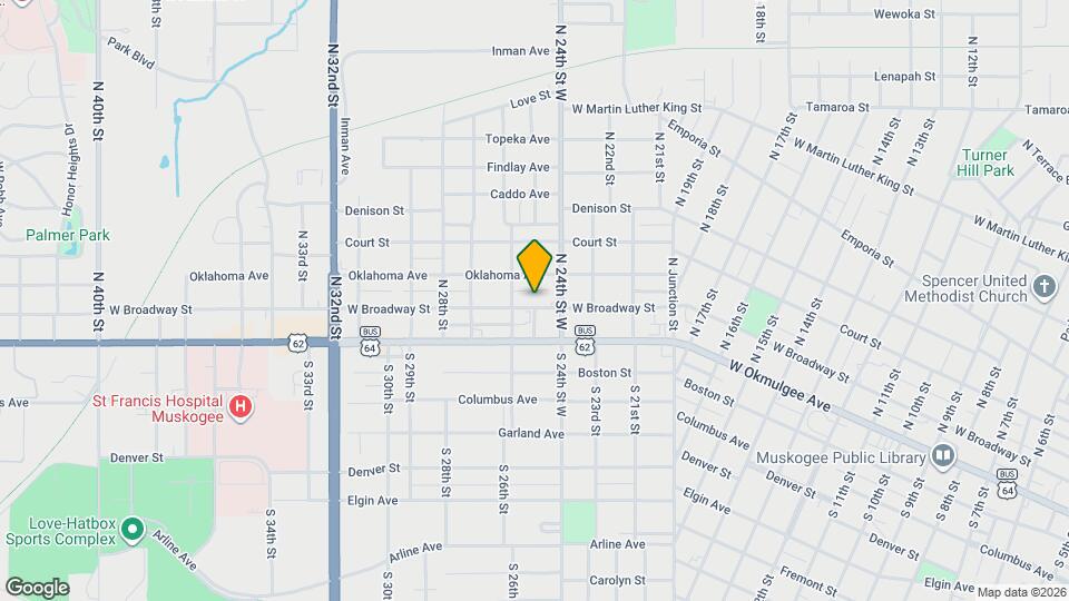 2412 W Broadway St Map and Location Details