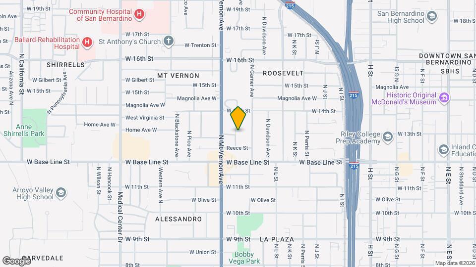 1301 Turrill Ave Map and Location Details