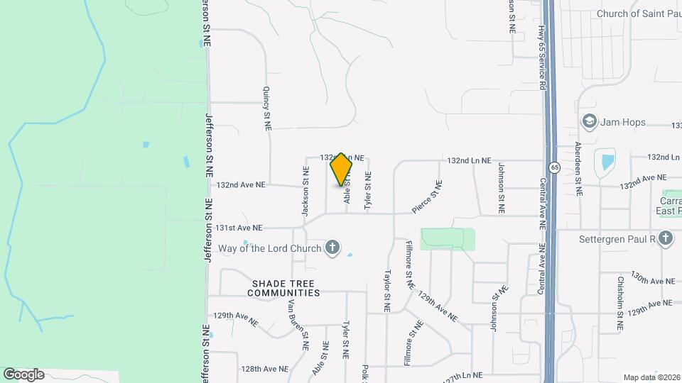 13118 Able St NE Map and Location Details