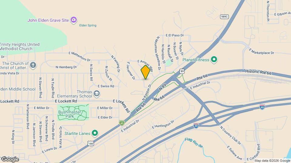 3844 E Jacamar Dr Map and Location Details