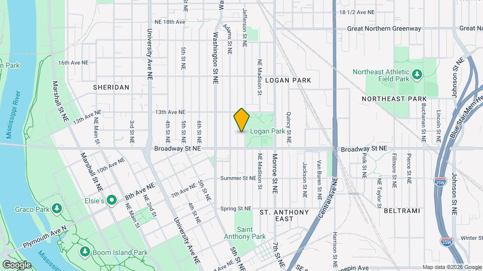 1126 Jefferson St NE, Unit #2 Mapa y Detalles de la Ubicación