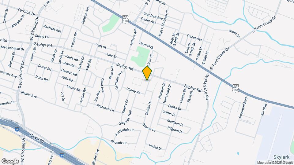 1213 Fox Creek Dr Map and Location Details