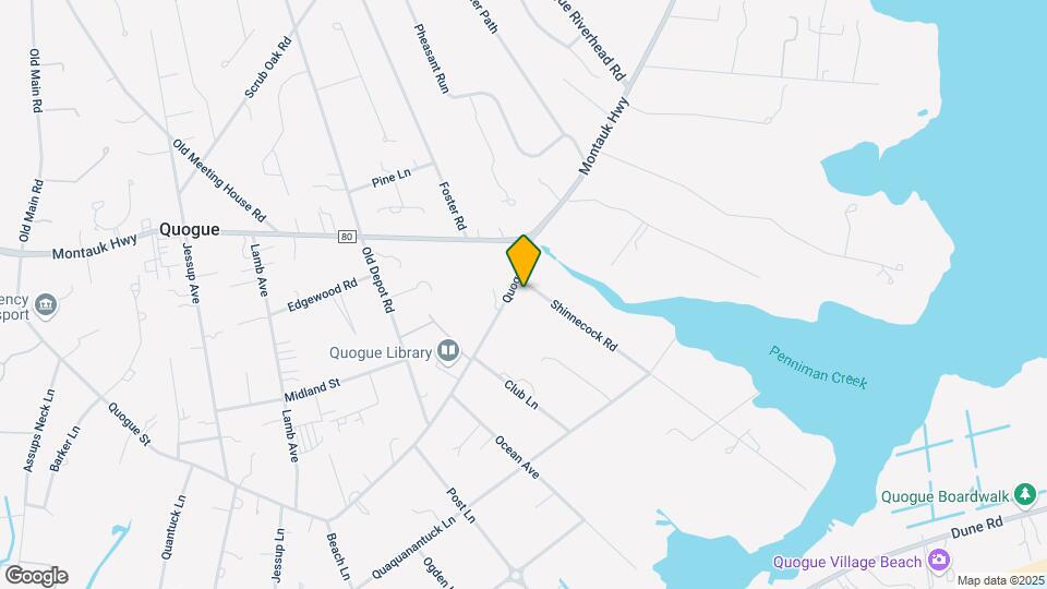 109 Quogue St Map and Location Details