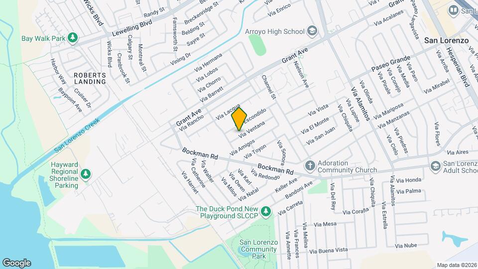 1743 Via Ventana Map and Location Details