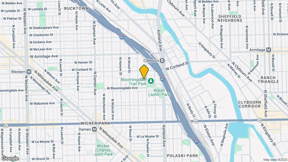 1824 N Paulina Map and Location Details