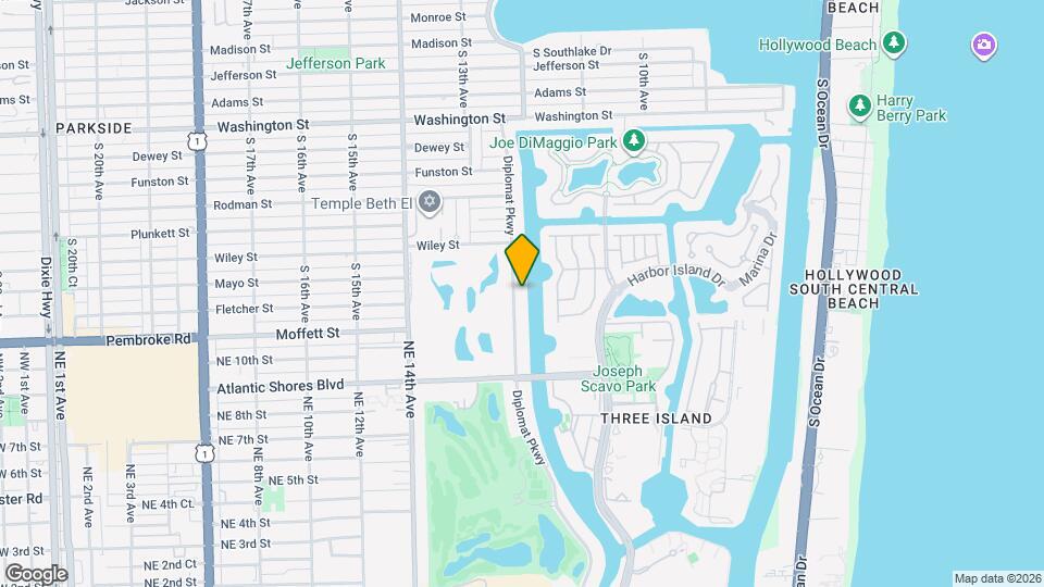 1525 Diplomat Pkwy Map and Location Details