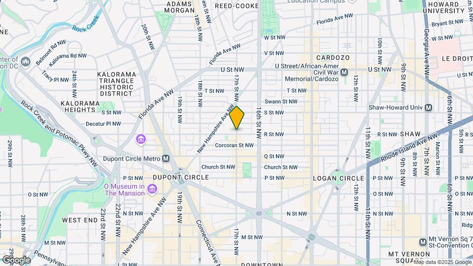 1700 17th St NW Map and Location Details