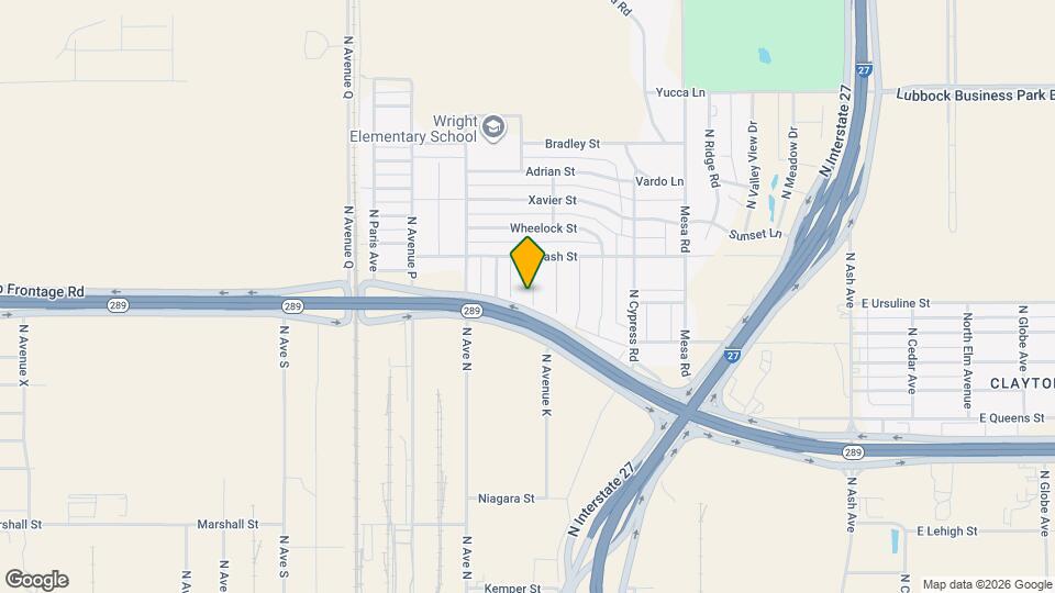 2105 N Avenue K Map and Location Details