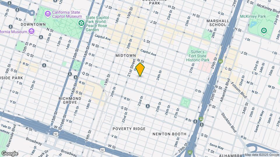 1525 22nd St Map and Location Details