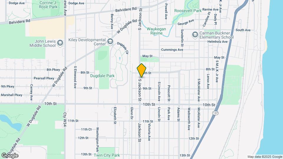 819 S Jackson St Map and Location Details