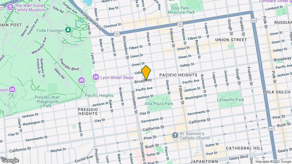 2521 Broadway Map and Location Details