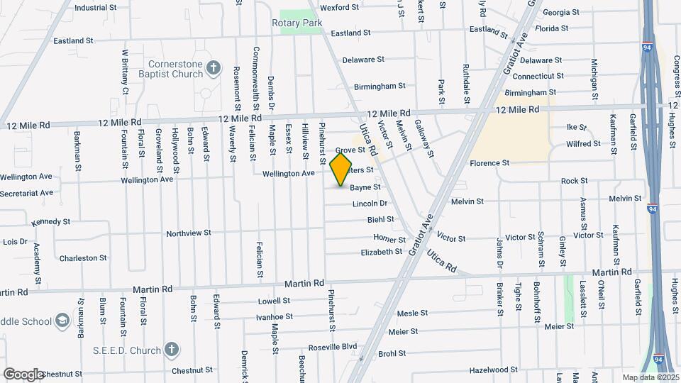 17850 Bayne St Map and Location Details