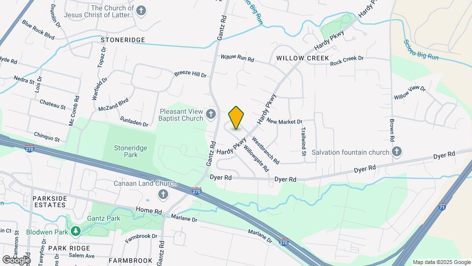 2544 Willowgate Rd Map and Location Details