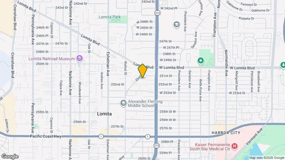 25122 Ebony Ln Map and Location Details