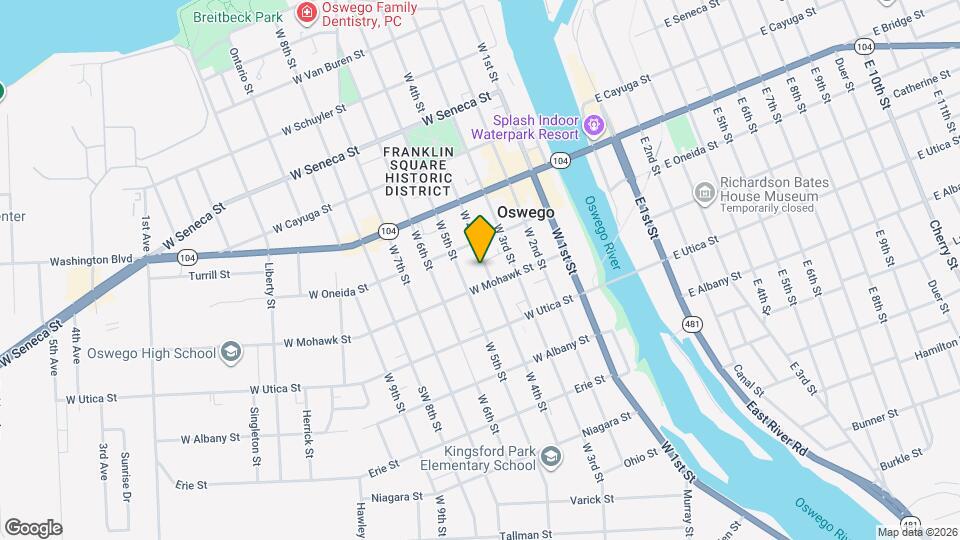 166 W 4th St Mapa y Detalles de la Ubicación