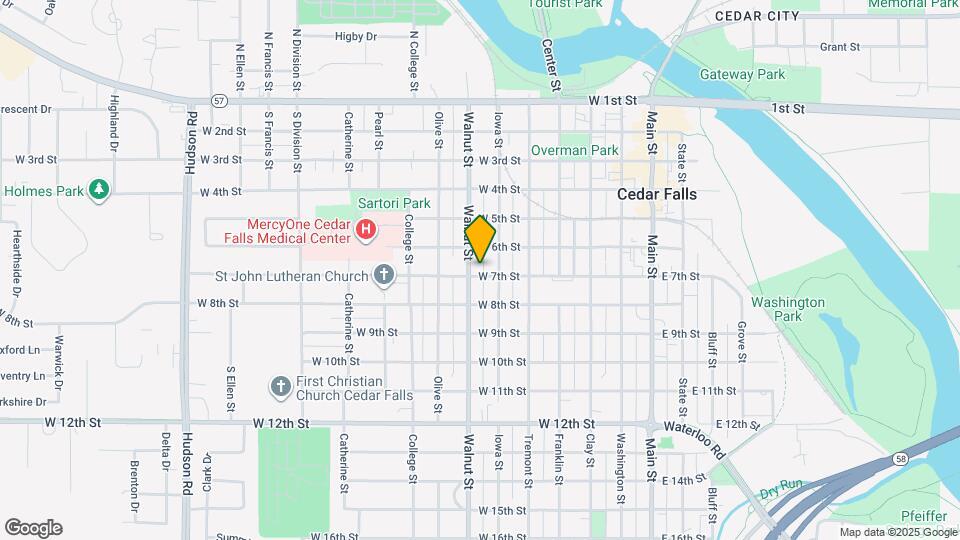 615 W 7th St Map and Location Details