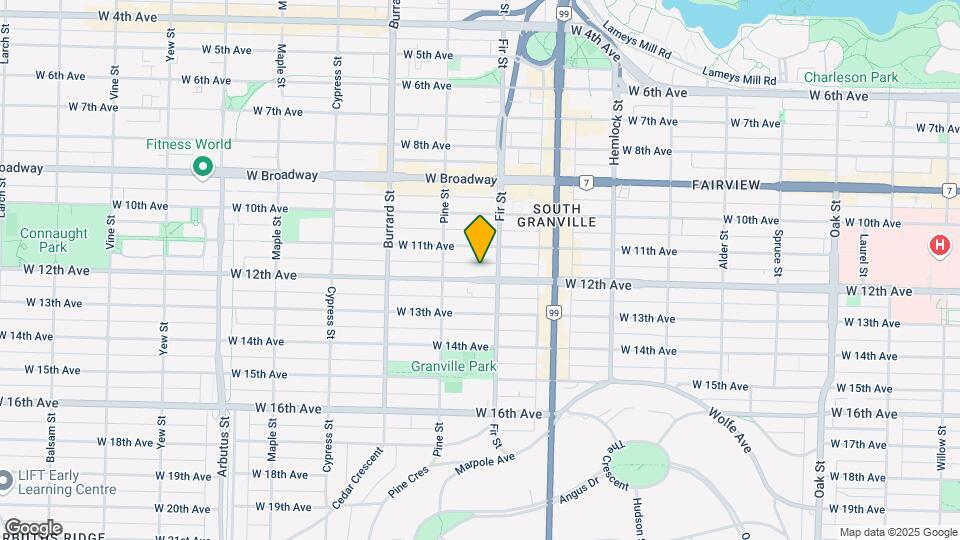 1635 W 12th Ave Map and Location Details