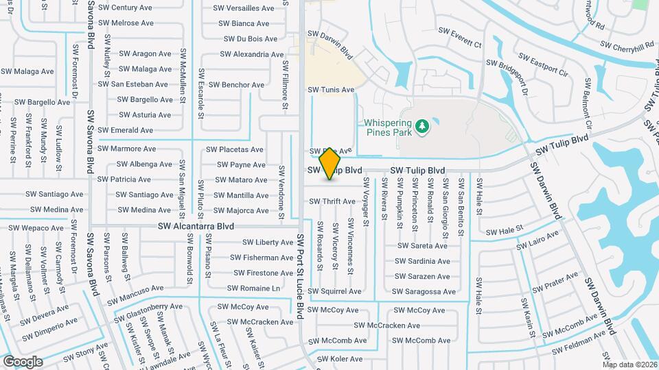 849 SW Trouville Ave Mapa y Detalles de la Ubicación