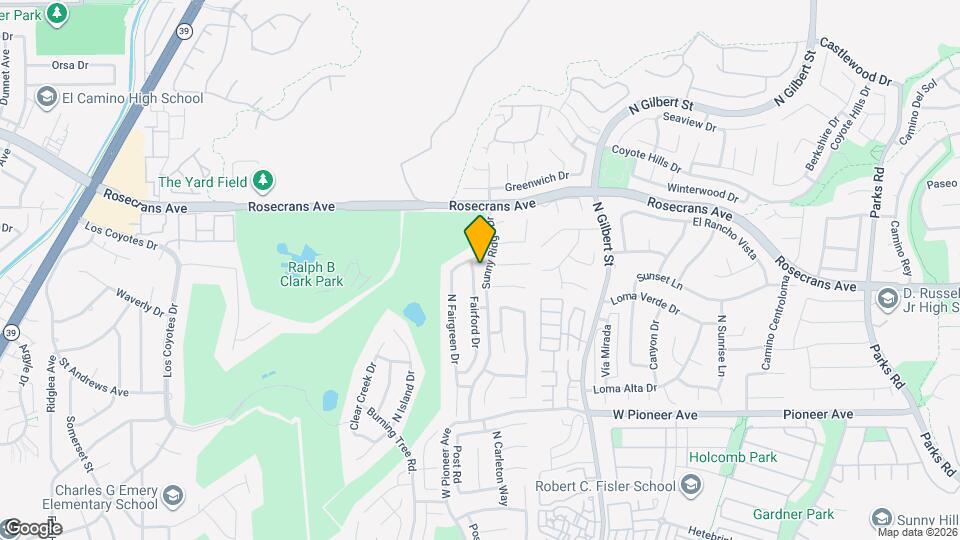 1836 Fairford Dr Map and Location Details