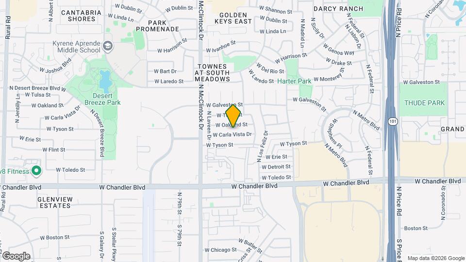 3642 W Carla Vista Dr Mapa y Detalles de la Ubicación