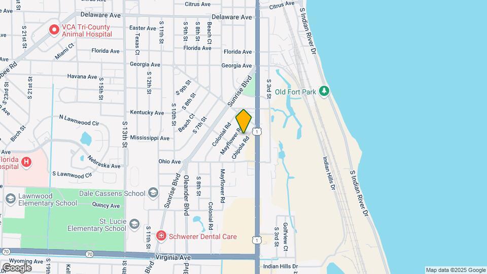 1017 Chipola Rd Map and Location Details