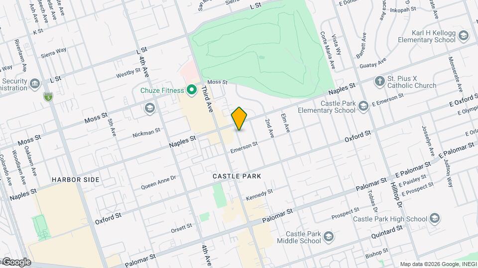 1109 Del Mar Ave Map and Location Details