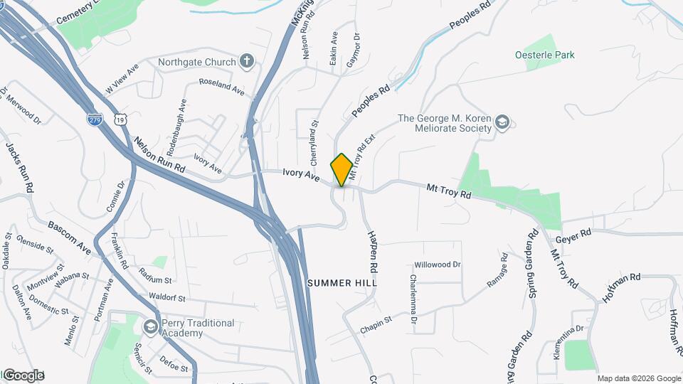 510 Ivory Ave Map and Location Details