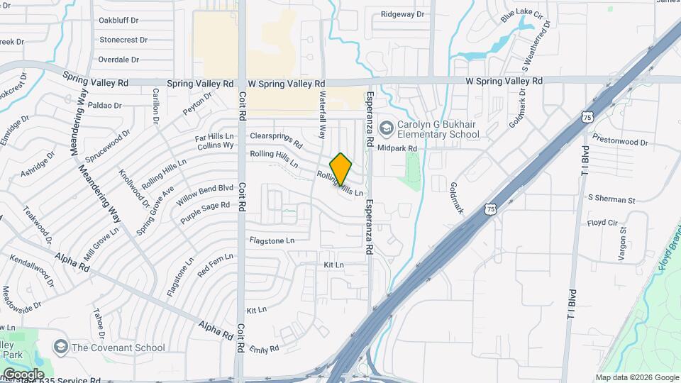 14046 Rolling Hills Ln Map and Location Details