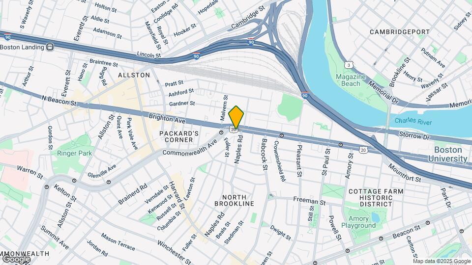 1086 Commonwealth Ave Map and Location Details