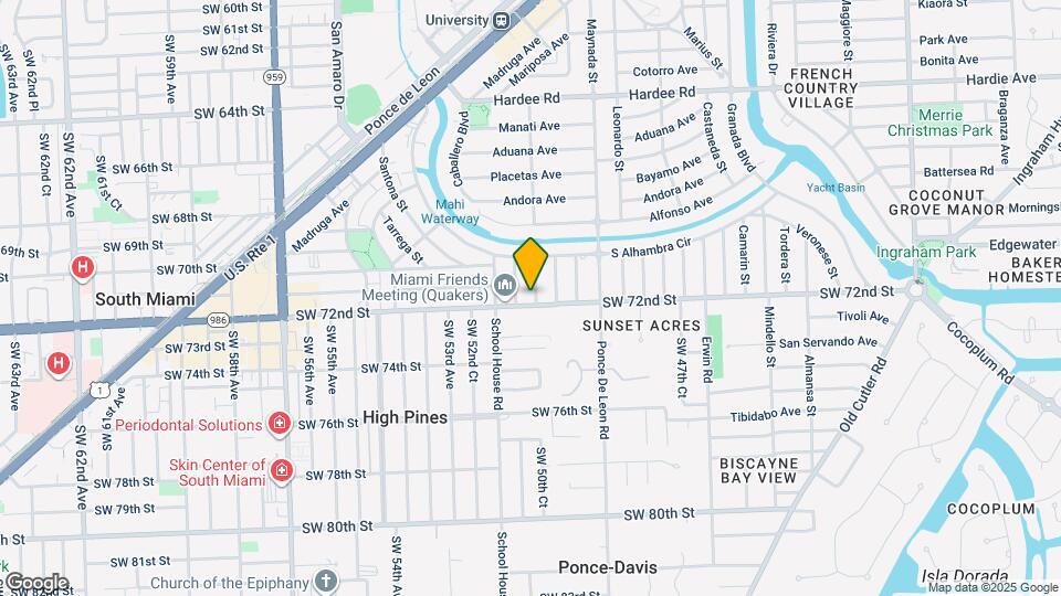 1161 Sunset Dr Map and Location Details