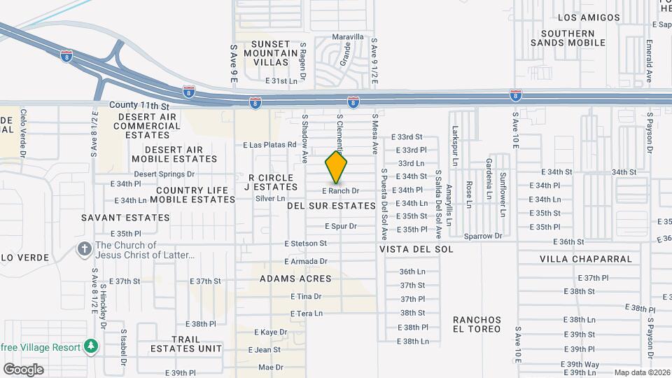 9384 E Ranch Dr Map and Location Details