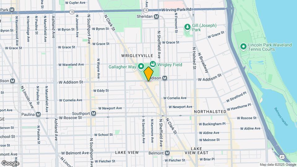 1025 W Addison St Mapa y Detalles de la Ubicación