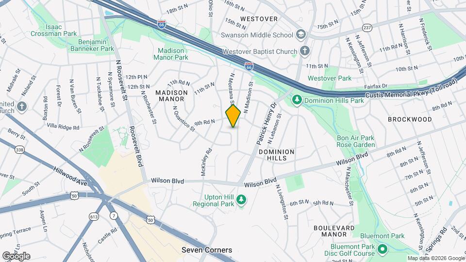 925 N Montana St Map and Location Details